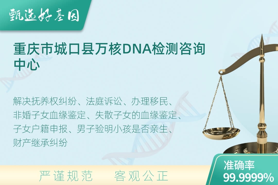 重庆市城口县司法DNA亲子鉴定
